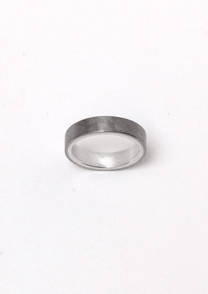 'Shades' White gold and Fine Silver Ring