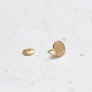 ´Thick Circle´ Earring in 18 kt Fairtrade gold