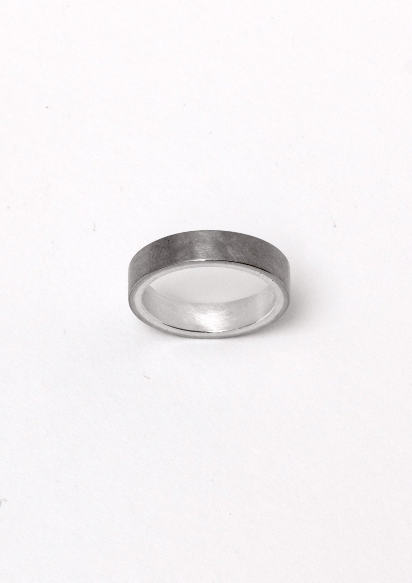 'Shades' White gold and Fine Silver Ring