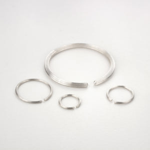'BASIC NEEDS' Hoops, Fairtrade sterling silver