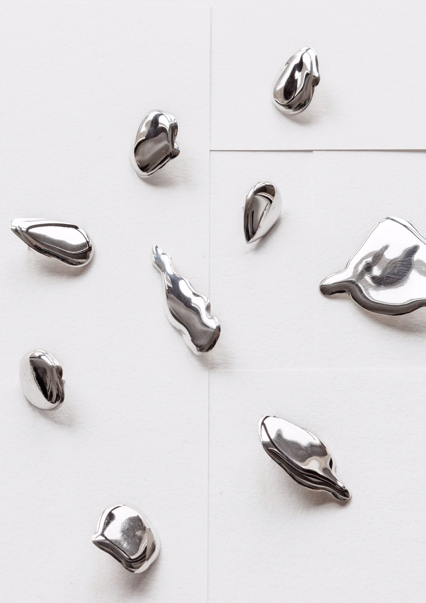 Gather us as mercury — Pins or Earrings